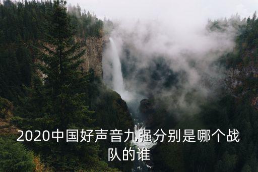 2020中國好聲音九強分別是哪個戰隊的誰