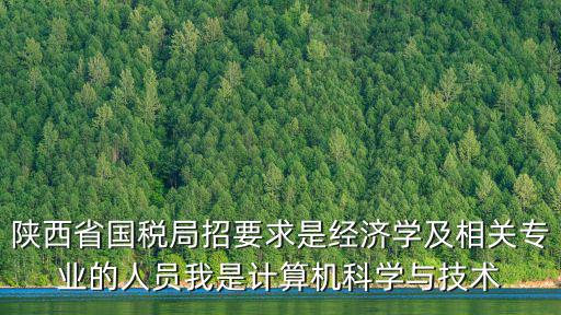 陜西省國稅局招要求是經濟學及相關專業的人員我是計算機科學與技術