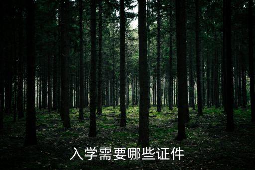 入學(xué)需要哪些證件
