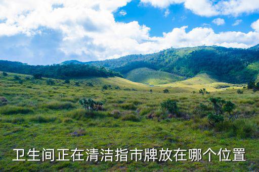 衛生間正在清潔指市牌放在哪個位置
