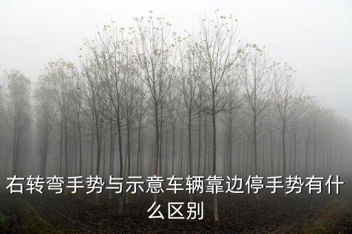 右轉彎手勢，交通手勢里面有右轉彎待轉的手勢沒