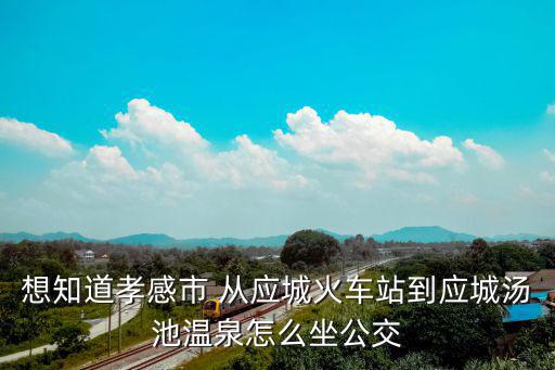 想知道孝感市 從應城火車站到應城湯池溫泉怎么坐公交
