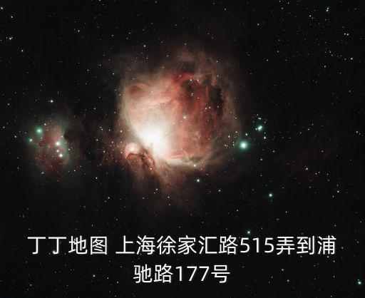 丁丁地圖 上海徐家匯路515弄到浦馳路177號