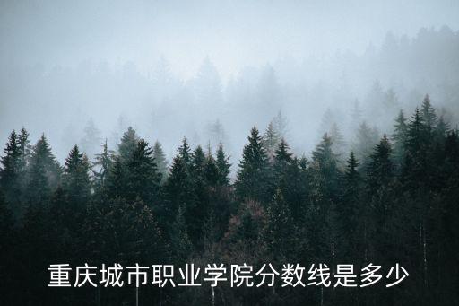 重慶城市職業(yè)學院分數(shù)線是多少