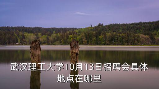 武漢理工大學10月13日招聘會具體地點在哪里