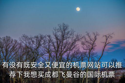 有沒有既安全又便宜的機票網(wǎng)站可以推薦下我想買成都飛曼谷的國際機票