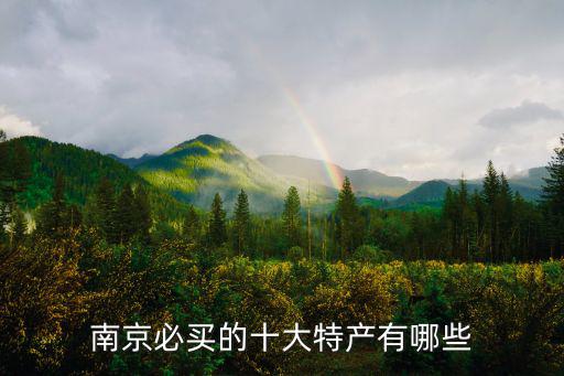 南京必買的十大特產有哪些
