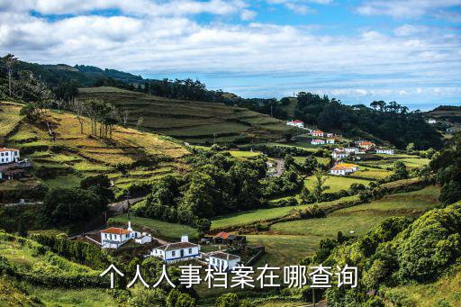 個人人事檔案在哪查詢