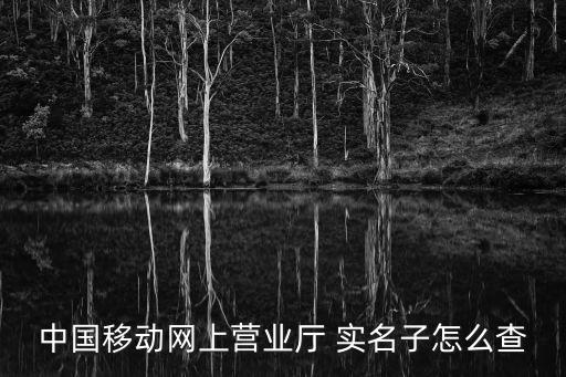 移動(dòng)實(shí)名認(rèn)證查詢，怎么用短信查詢手機(jī)是否實(shí)名制移動(dòng)