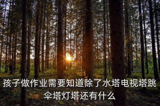 跳傘塔，孩子做作業(yè)需要知道除了水塔電視塔跳傘塔燈塔還有什么