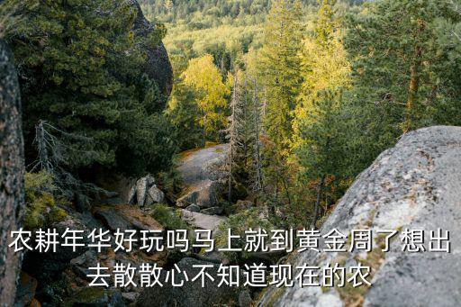 農耕年華好玩嗎馬上就到黃金周了想出去散散心不知道現在的農