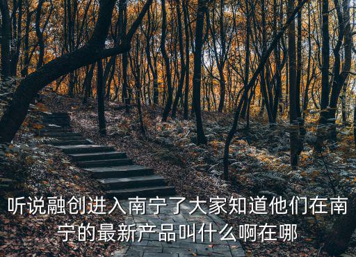 聽說融創(chuàng)進(jìn)入南寧了大家知道他們在南寧的最新產(chǎn)品叫什么啊在哪