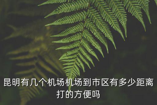 昆明有幾個機場機場到市區有多少距離打的方便嗎