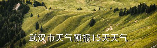 武漢市天氣預(yù)報(bào)15天天氣