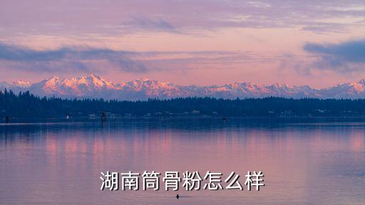 湖南筒骨粉怎么樣