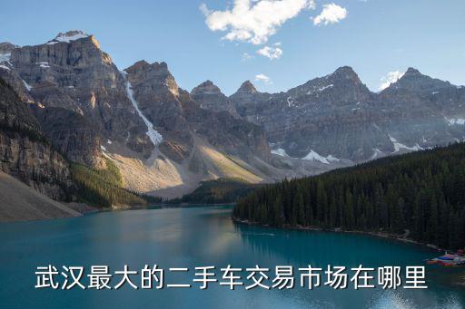 武漢最大的二手車交易市場在哪里