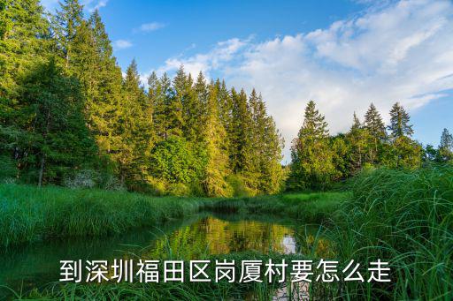 到深圳福田區崗廈村要怎么走