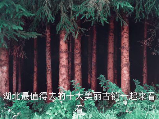 湖北最值得去的十大美麗古鎮一起來看看