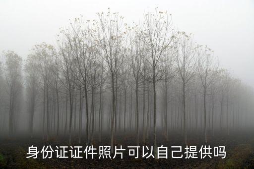 身份證證件照片，身份證證件照片可以自己提供嗎
