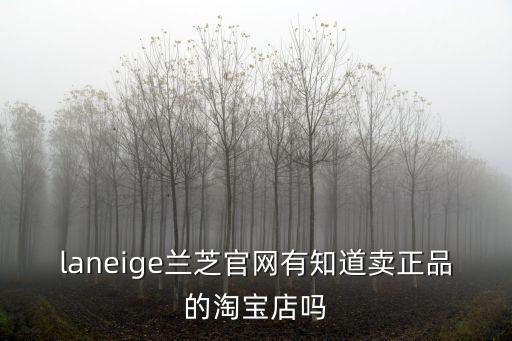laneige蘭芝官網有知道賣正品的淘寶店嗎