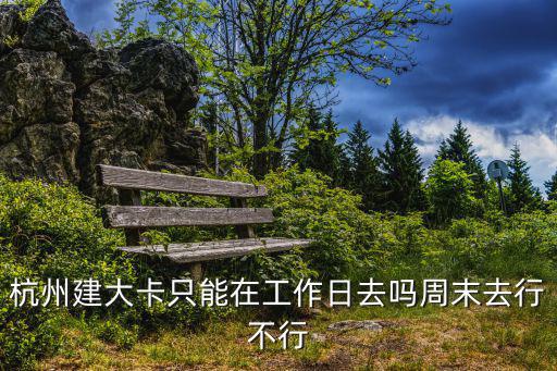 杭州建大卡只能在工作日去嗎周末去行不行