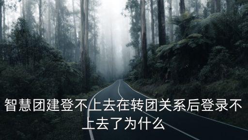 智慧團建登不上去在轉團關系后登錄不上去了為什么