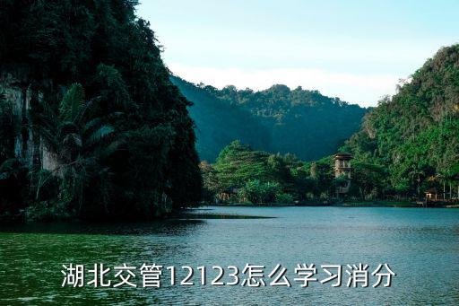 湖北交管12123怎么學習消分