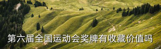 第六屆全國運動會獎牌有收藏價值嗎