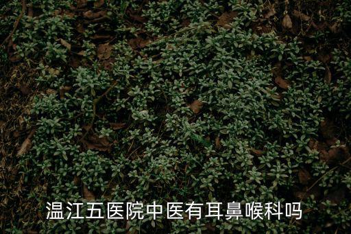 溫江五醫(yī)院中醫(yī)有耳鼻喉科嗎