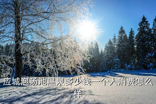 應城泡湯池溫泉多少錢一個人消費怎么樣