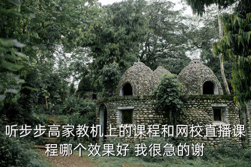 聽(tīng)步步高家教機(jī)上的課程和網(wǎng)校直播課程哪個(gè)效果好 我很急的謝