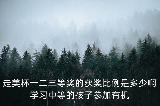 走美杯一二三等獎的獲獎比例是多少啊學(xué)習(xí)中等的孩子參加有機