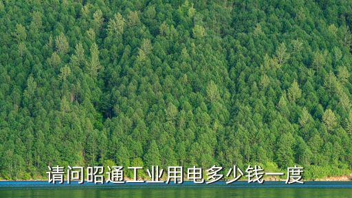 請問昭通工業(yè)用電多少錢一度