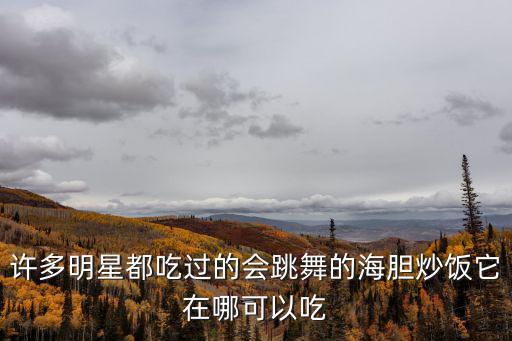 許多明星都吃過的會跳舞的海膽炒飯它在哪可以吃