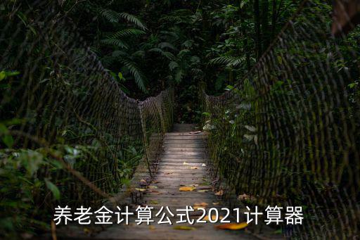 養老金計算公式2021計算器
