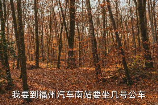 福州汽車南站，我要到福州汽車南站要坐幾號公車