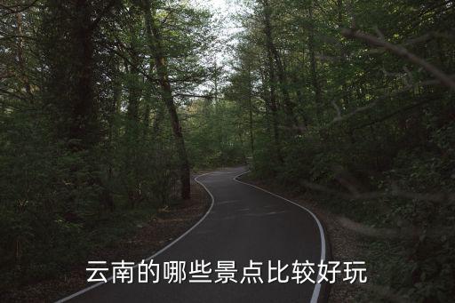 云南的哪些景點比較好玩