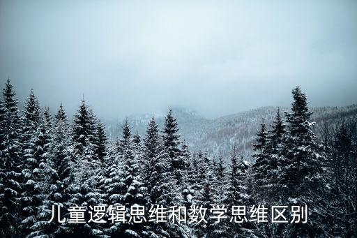 兒童邏輯思維和數學思維區別