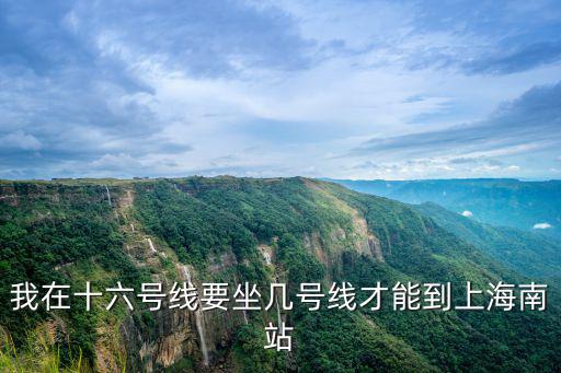 十六號線，我在十六號線要坐幾號線才能到上海南站