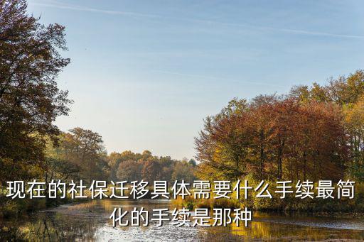 現在的社保遷移具體需要什么手續最簡化的手續是那種