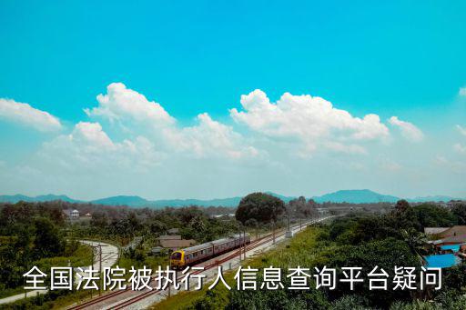全國法院被執(zhí)行人信息查詢平臺疑問