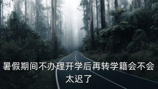 暑假期間不辦理開學后再轉學籍會不會太遲了