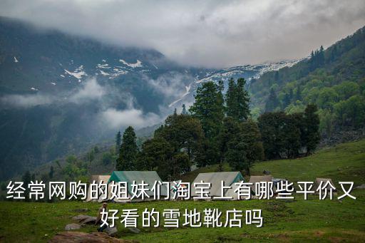 經常網購的姐妹們淘寶上有哪些平價又好看的雪地靴店嗎