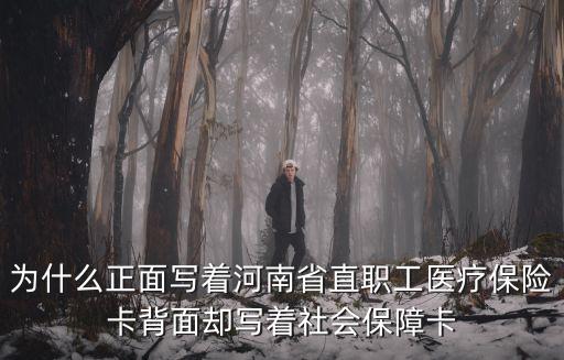 為什么正面寫(xiě)著河南省直職工醫(yī)療保險(xiǎn)卡背面卻寫(xiě)著社會(huì)保障卡