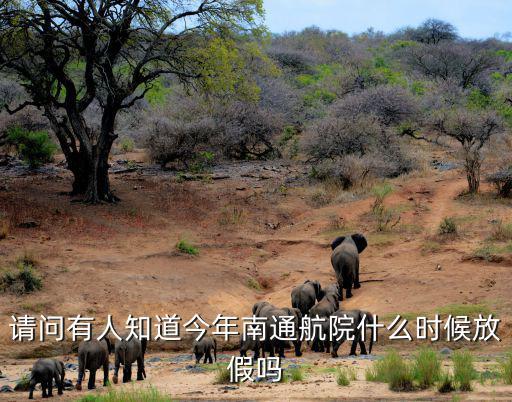 請問有人知道今年南通航院什么時候放假嗎