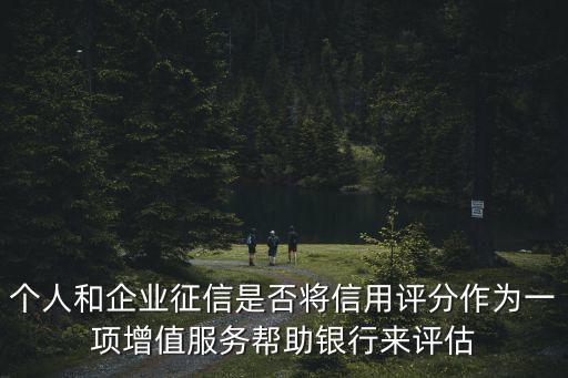 個人和企業征信是否將信用評分作為一項增值服務幫助銀行來評估