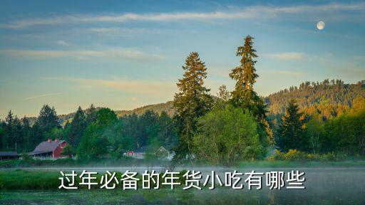 過年必備的年貨小吃有哪些