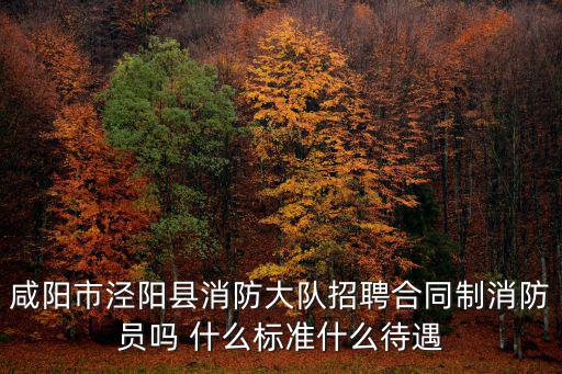 消防招聘，咸陽市涇陽縣消防大隊招聘合同制消防員嗎 什么標準什么待遇