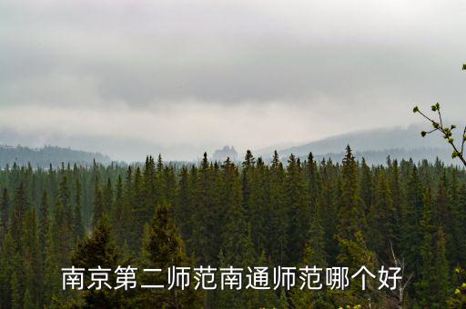 南京第二師范學院，南京第二師范南通師范哪個好