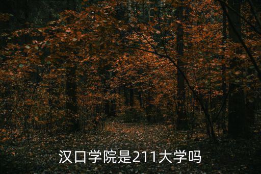 漢口學院是211大學嗎